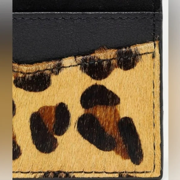 NWT Leopard Animal Print Card Holder - Picture 2 of 3